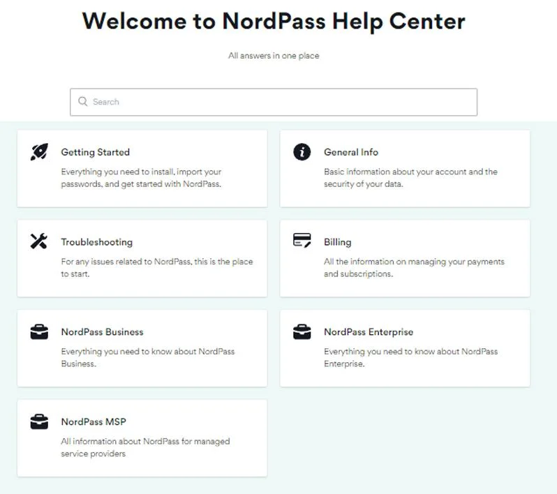 Customer Service NordPass